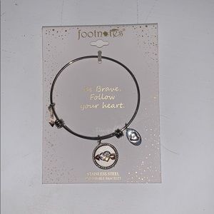 Stainless steel silver bracelet